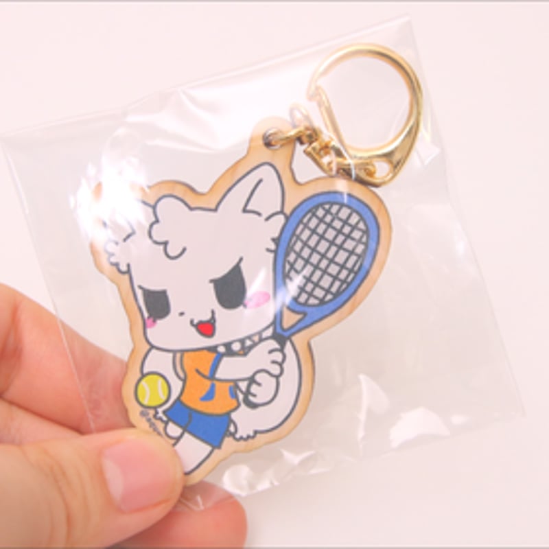 珈琲貴族　クッションキーホルダー ツクモ ひのきキーホルダー テニスバージョン♪ | サンサンキッズ公式