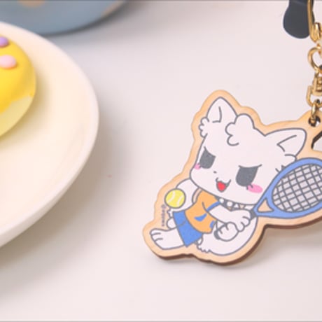 ツクモ ひのきキーホルダー テニスバージョン♪