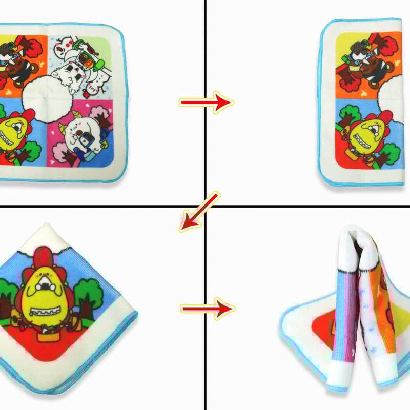 じょうずにたためるタオルハンカチ - みんなで楽しくピクニック