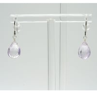 ラベンダーアメジストピアス