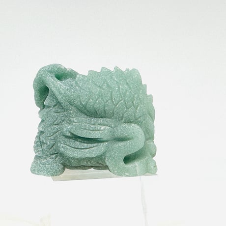 【地震支援金】龍神彫アベンチュリン、水晶