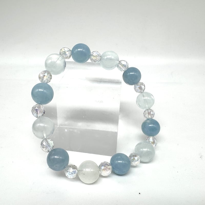 16.5cm】アクアマリンのブレスレット | Harmonie Stone