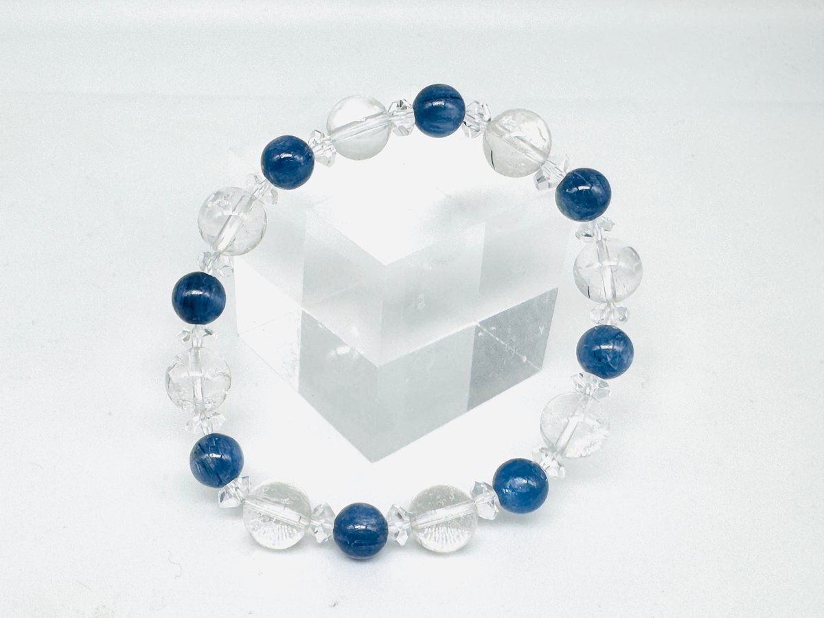 17cm】レムリアンシードクリスタルカイヤナイトブレスレット