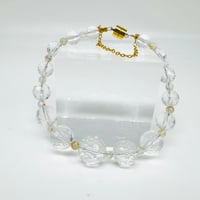 【16.5〜17cm】水晶デザインブレスレット
