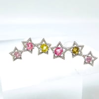 トルマリンスターピアス