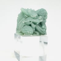 【地震支援金】龍神彫アベンチュリン、水晶