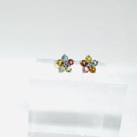 フラワートルマリンピアス