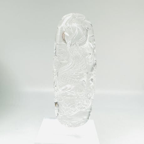 龍彫　水晶　穴あき
