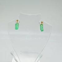 K18 エメラルドピアス