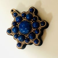 ラピスラズリの欅キーホルダー