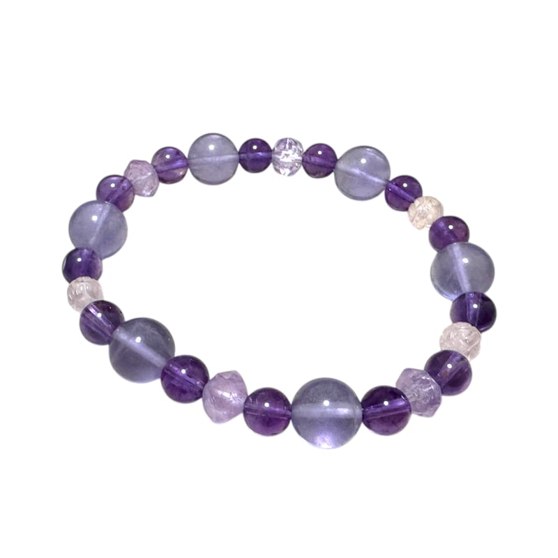 16cm】ラベンダーアメジスト、アメジストブレスレット | Harmonie Stone
