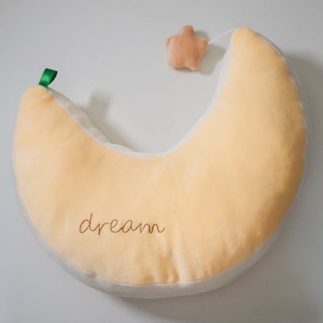 黄色のお月　クッション