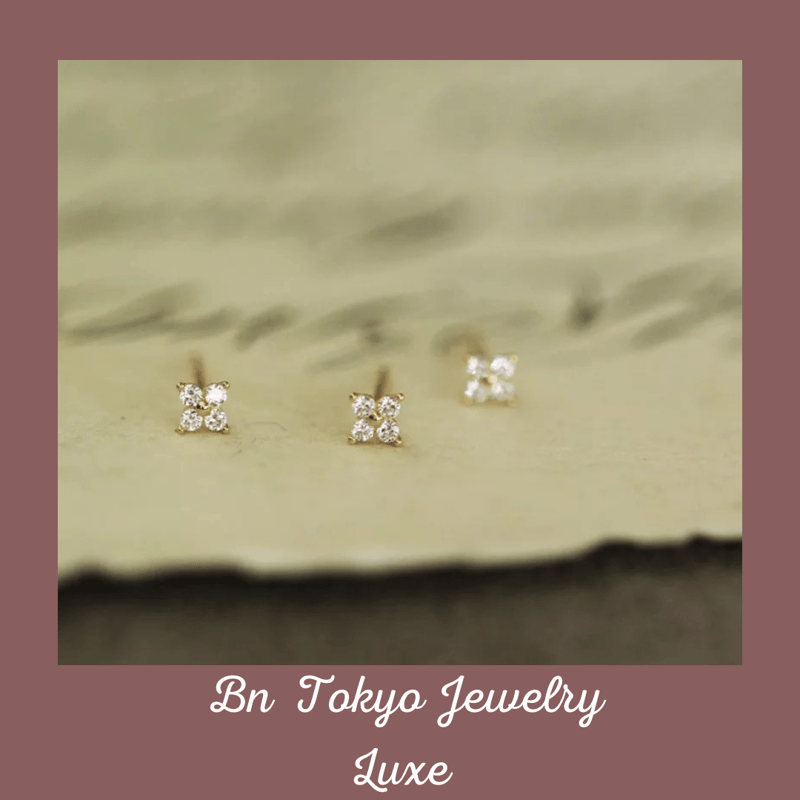 Emily【エミリー】K14ピアス | BN TOKYO Jewelry