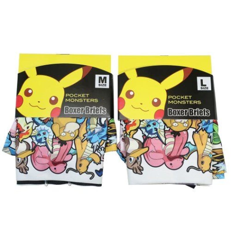 4種　ポケモン　ボクサーパンツ Mサイズ HIPSHOPからポケモンの進化デザインによるボクサーパンツセットが登場