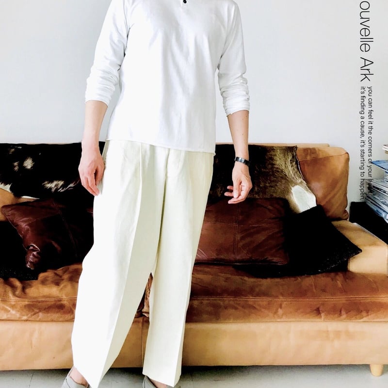 メンズ【men's】《ブラック色》Herdmans社アイリッシュリネン