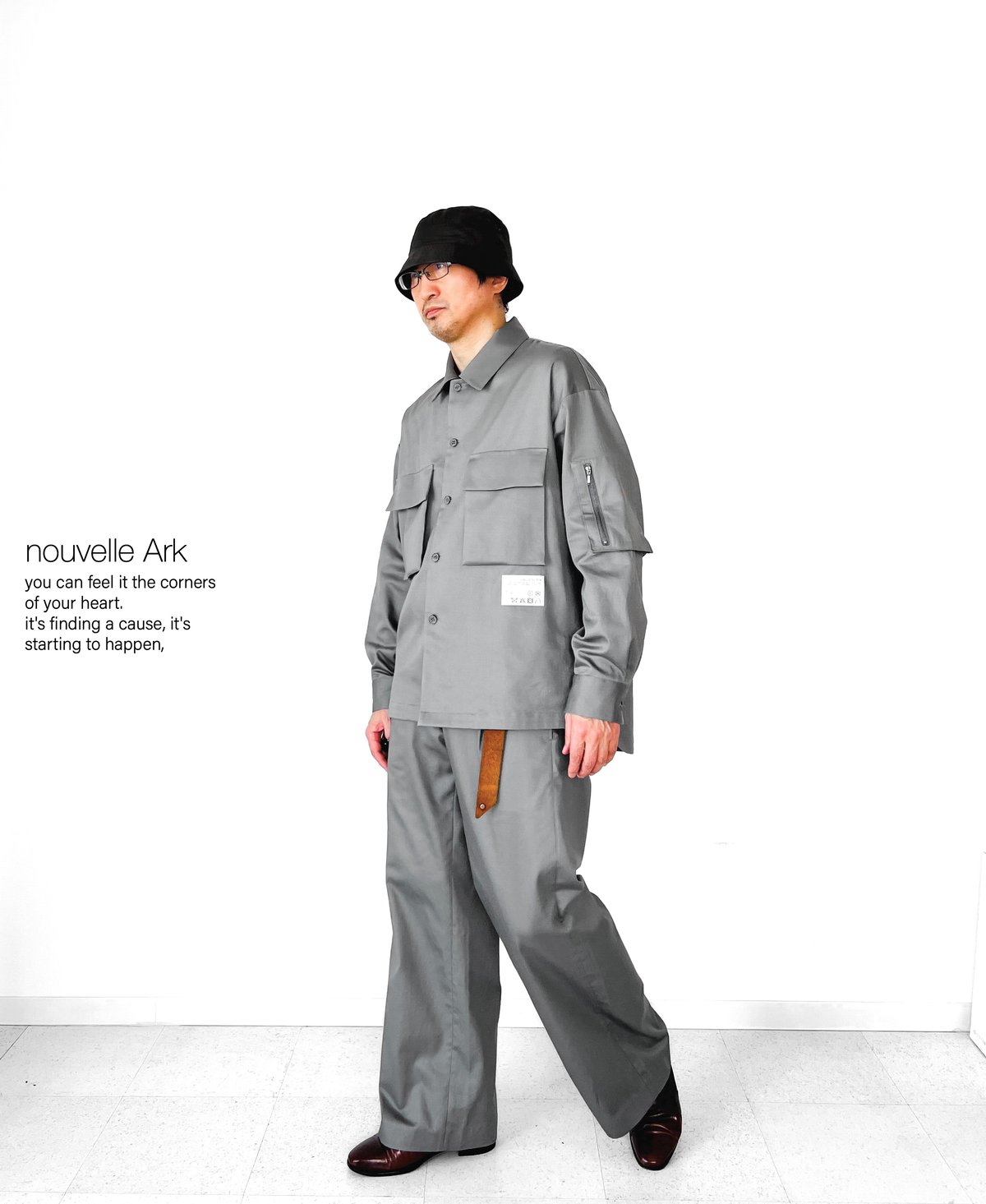 ビックシルエット ゆるだぼ しっかり厚手ダック地ダブルニー 36×34