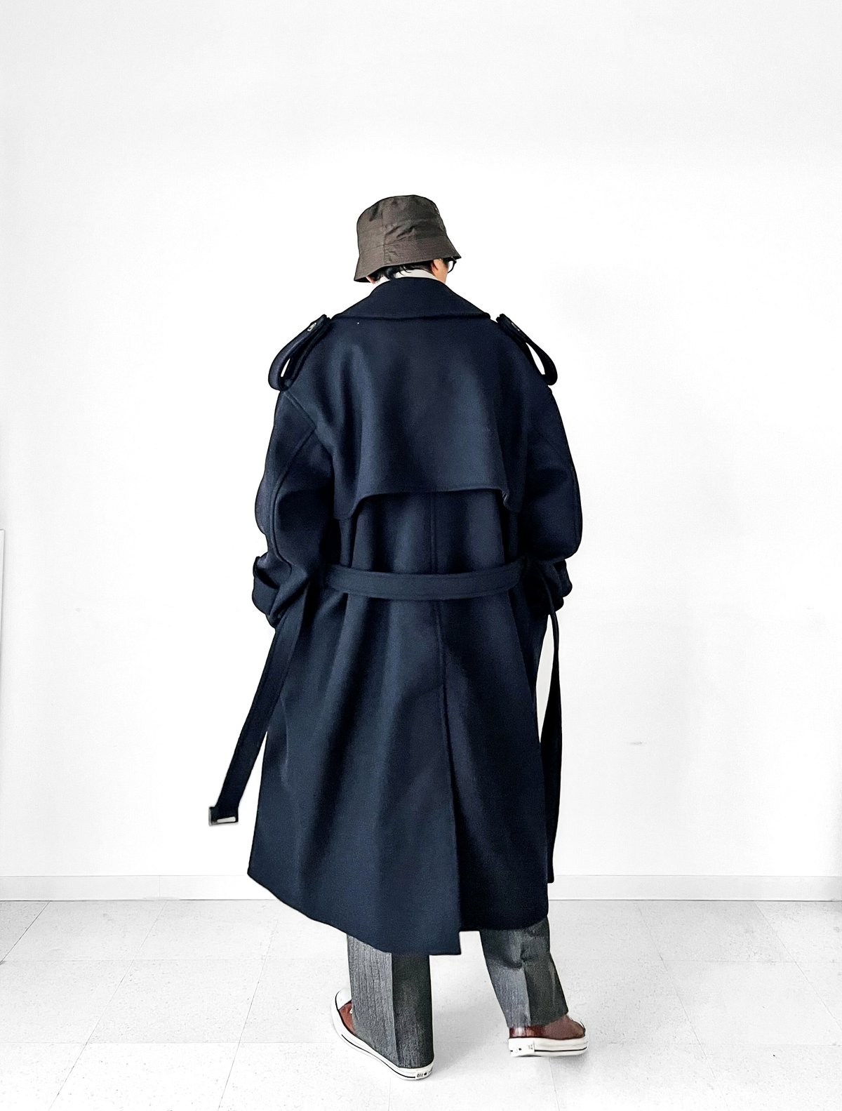 ビッグシルエットUNDECORATEDMAN トレンチコート ビッグシルエットUNDECORATEDMAN トレンチコート