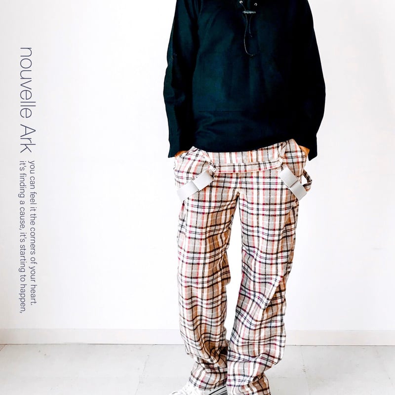 ウールリッチ　オーバーオール グレー赤チェック ウールリッチ オーバーオール グレー赤チェック