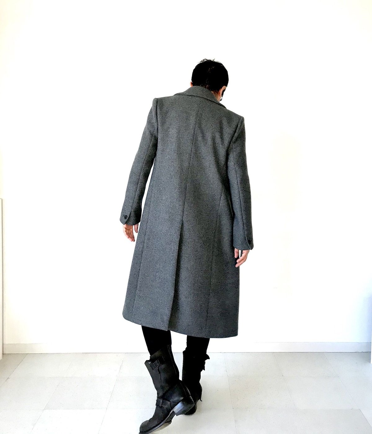 【極々美品】メンズティノラス　最高級ダブルロングチェスターコート　アルパカ生地 極々美品】メンズティノラス 最高級ダブルロングチェスター