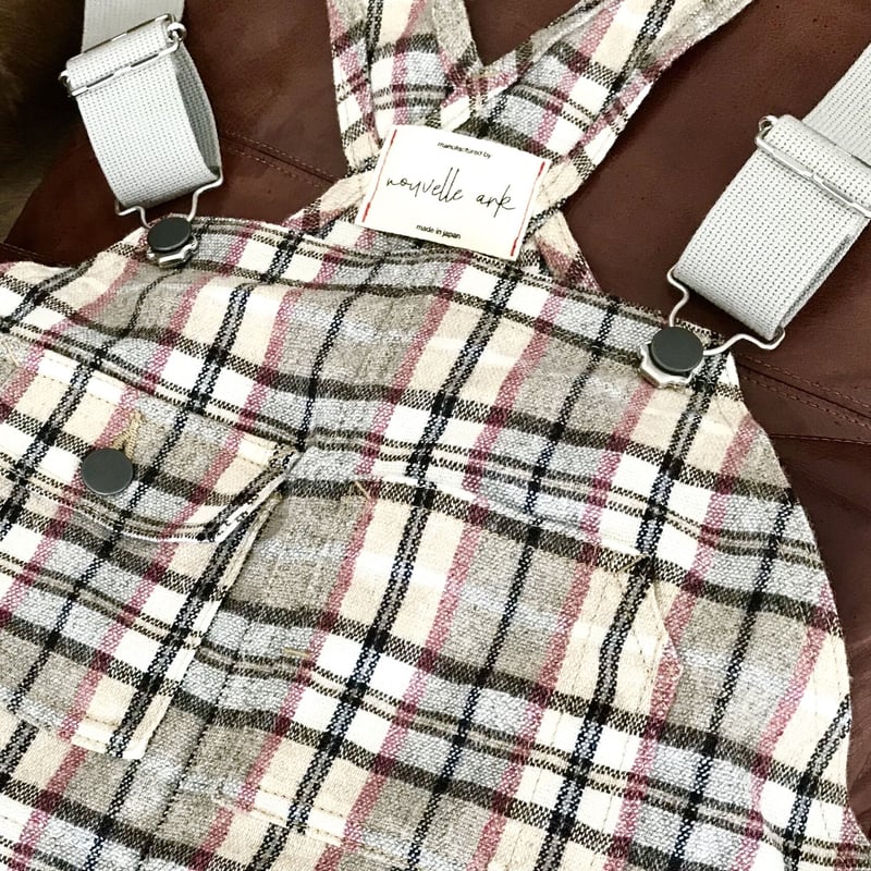 ウールリッチ　オーバーオール グレー赤チェック fit=scale-down,w=1200