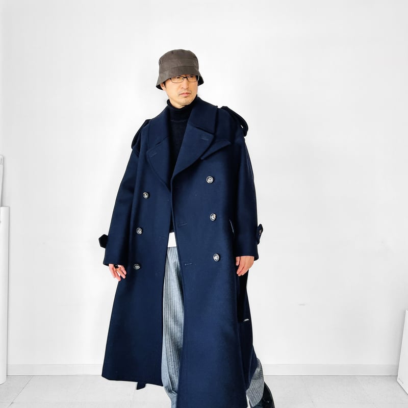 hiroko GUILDPRIME/ギルドプラム/メンズトレンチコートL LURAKU トレンチコート コート 「LURAKU」Collar Switch Long