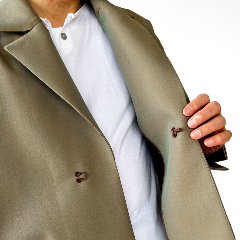 メンズ【men's】最上質ギャバジン素材 セットアップ ジャケット