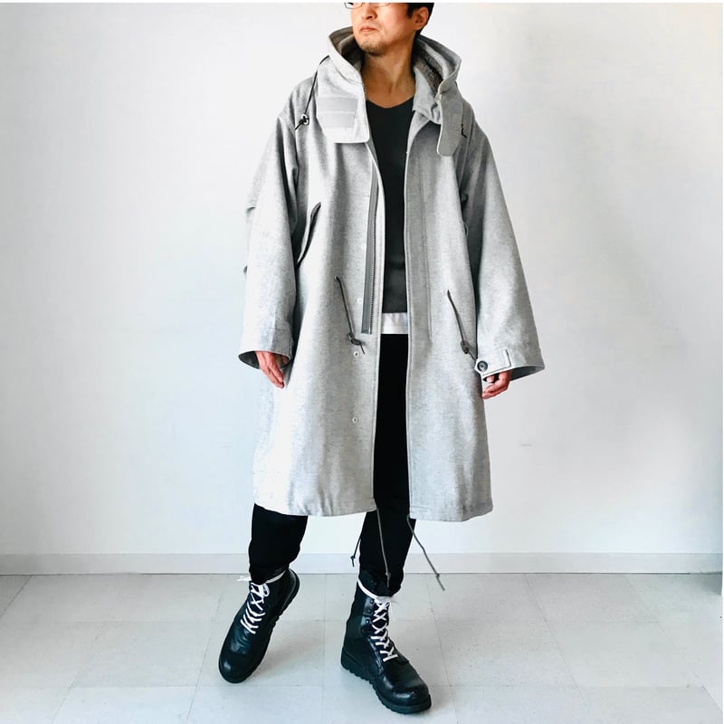 メンズ【men's】最上質ウール使用ツイードヘリンボーン モッズコート