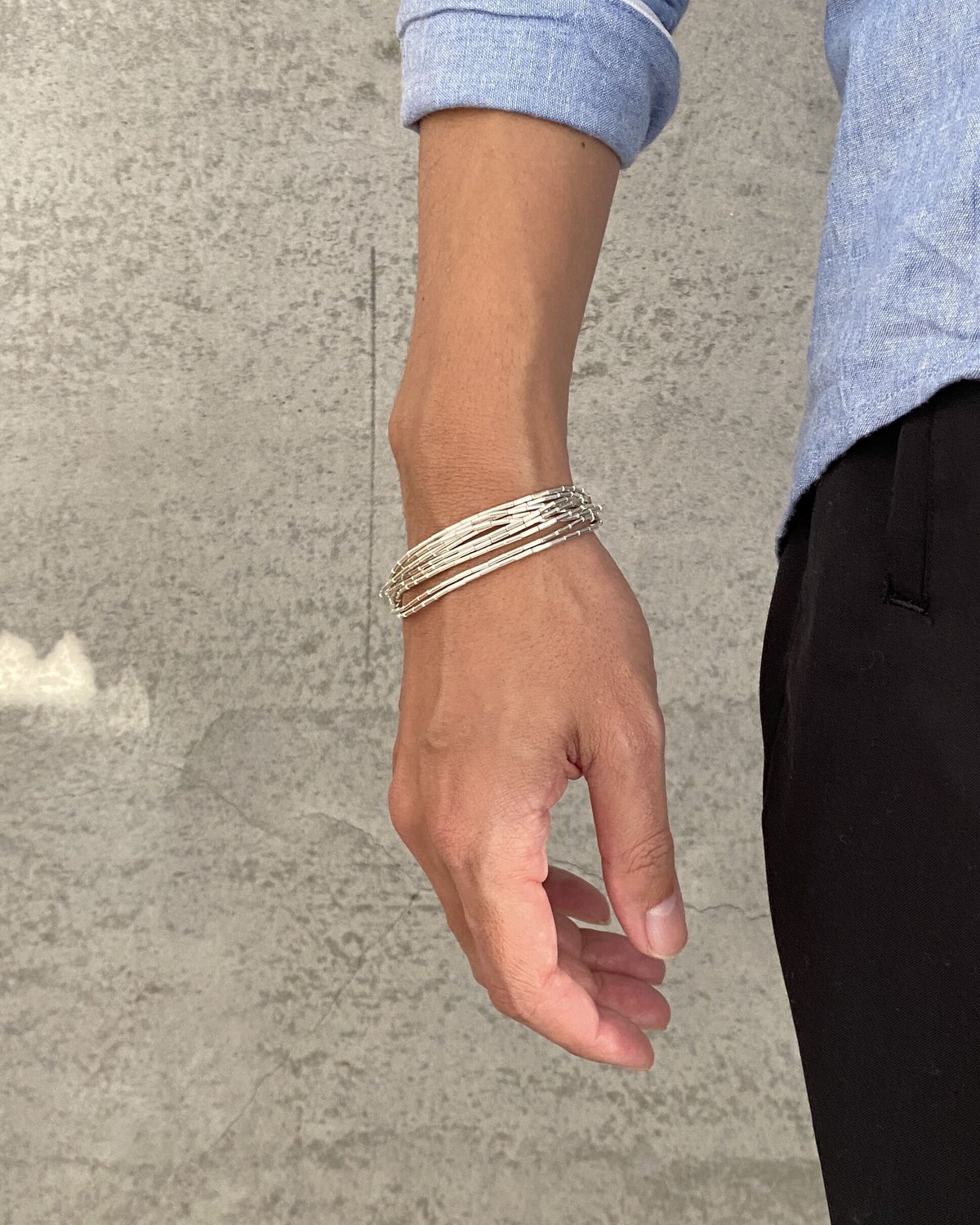 Liquid Silver Bracelet | A L A Y A