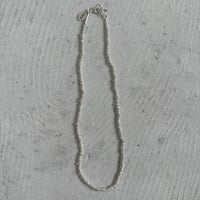 Random Beads Silver Necklace