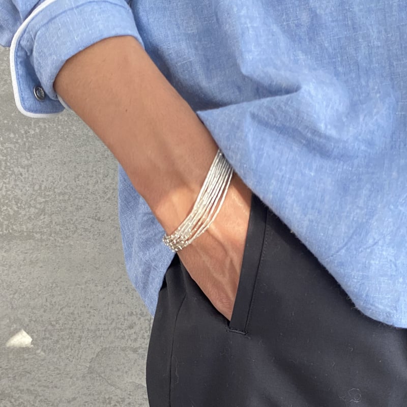Liquid Silver Bracelet | A L A Y A