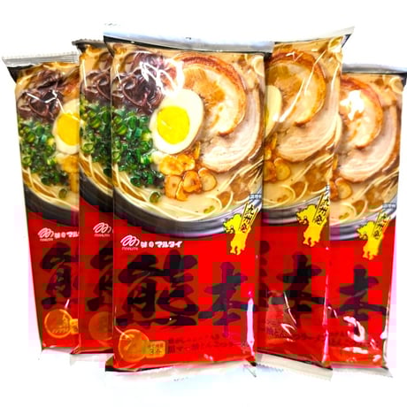 マルタイ熊本ラーメン　黒マー油とんこつ(二人前)　ｘ５袋