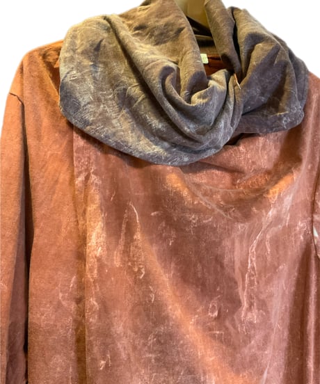 Big Hooded ロングカーディガンコートM short