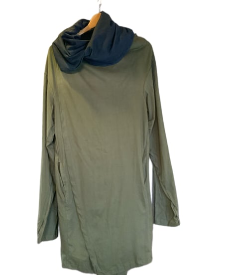 Big Hooded ロングカーディガンコートM short