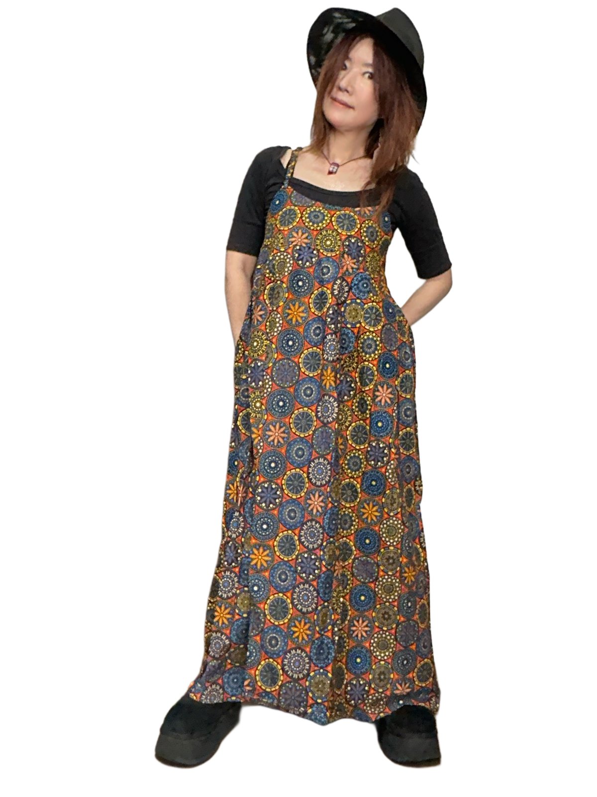 TOFS&VIFS的アフリカン柄ロングワンピース | TOFS&VIFS