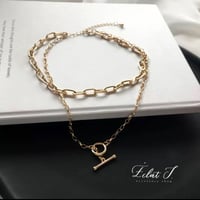 ◉ダブルチェーンマンテルネックレス◉