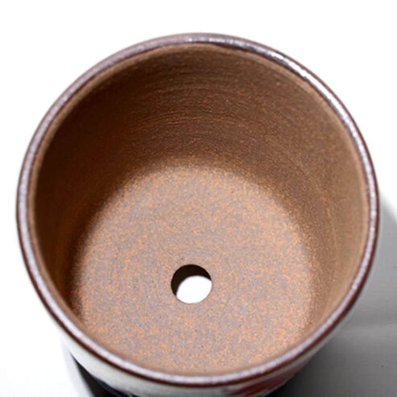 やちむん 沖縄の植木鉢 多肉植物】やちむんオリジナル鉢 藤岡香奈子作