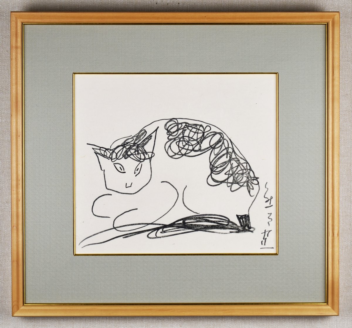 熊谷守一「猫」木版画 | 柳ケ瀬画廊オンラインストア