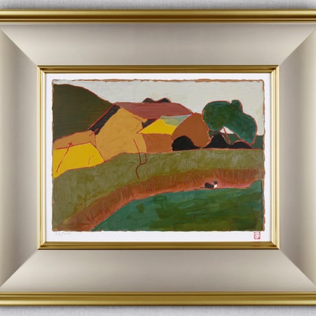 熊谷 守一、蕎麦畑、希少・限定額装用画集画 熊谷守一 | STORES