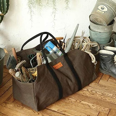 ダルトン(Dulton) 鞄 ワックス キャンバス ログ バッグ オリーブ 高さ320×幅600×奥行250mm WAX CANVAS LOG BAG OLIVE Y959-1267OV