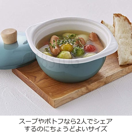 富士ホーロー 琺瑯 容器 ココット コットン シリーズ アッシュピンク 15cm CTN-15C.AP