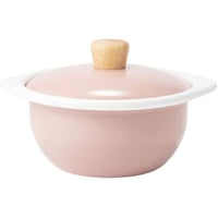 富士ホーロー 琺瑯 容器 ココット コットン シリーズ アッシュピンク 15cm CTN-15C.AP