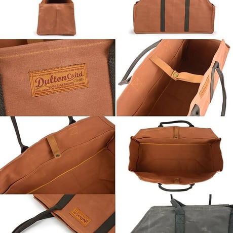 ダルトン(Dulton) 鞄 ワックス キャンバス ログ バッグ キャメル 高さ320×幅600×奥行250mm WAX CANVAS LOG BAG CAMEL Y959-1267CAM