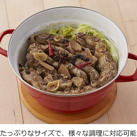 富士ホーロー 両手鍋 IH対応 オールインワン・プラス(ザル、スノコ付) ホワイト 27cm N-27FW.W