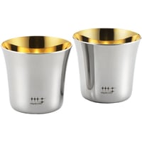ヨシカワ 日本製 ぐい呑み 金メッキ仕上げ 100ml 磨き屋シンジケート YJ2535 2個セット