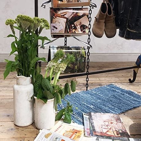 ダルトン(Dulton) インテリア雑貨 デニムマット 縦500×横750mm DENIM MAT A659-601DBL ホワイト