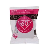 HARIO (ハリオ) V60 用 ペーパーフィルター 01W 1~2杯用 100枚入り ホワイト VCF-01-100W