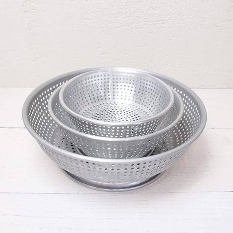 松野屋 アルマイトざる 30cm