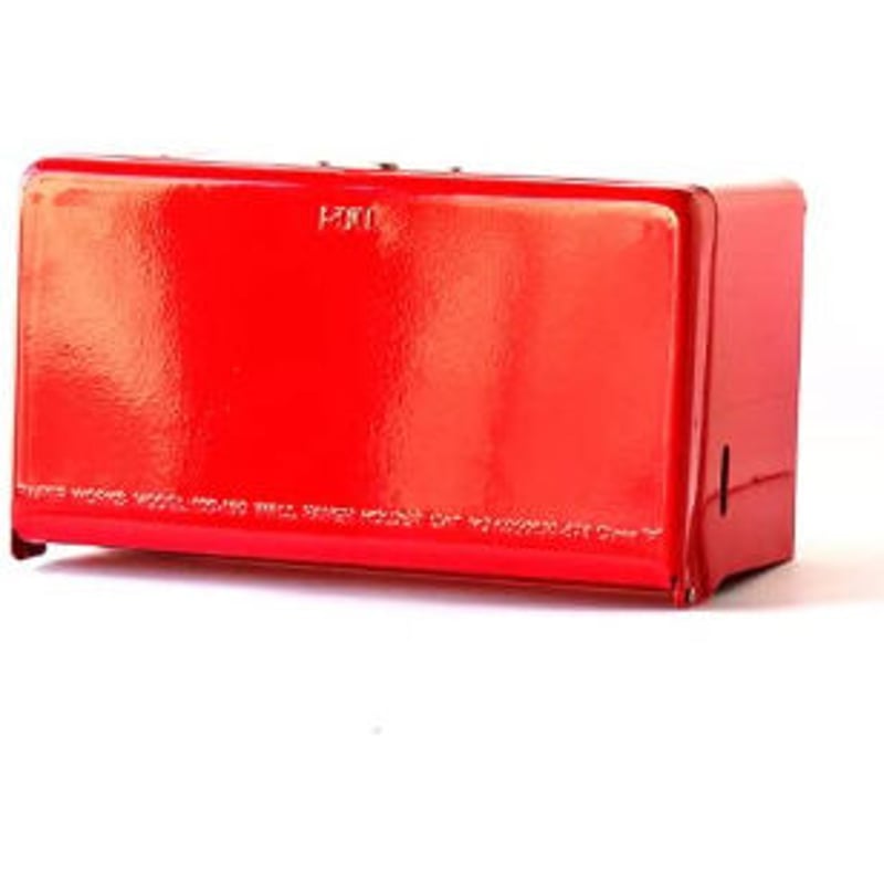 ダルトン(Dulton) ティッシュケース レッド H14.5×W26×D12.5cm