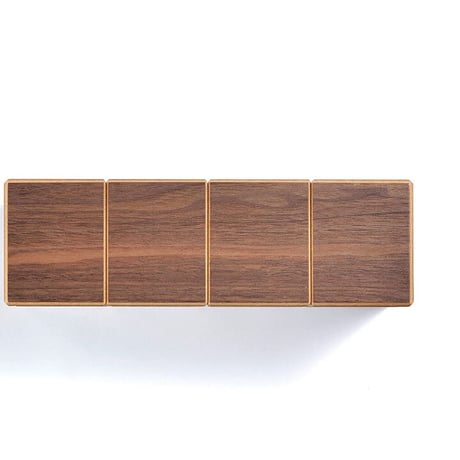 旭川家具 ササキ工芸 グリッツ BOXティッシュケース MDFウォルナット GRD-TIS-BOX-W