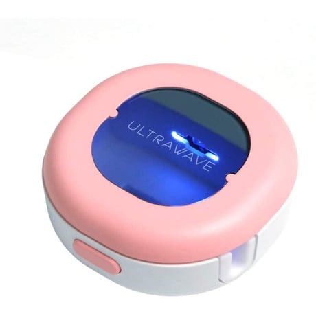 MEDIK 歯ブラシ除菌キャップ コンパクト UV-C LED 携帯 ピンク MDK-TS00PK